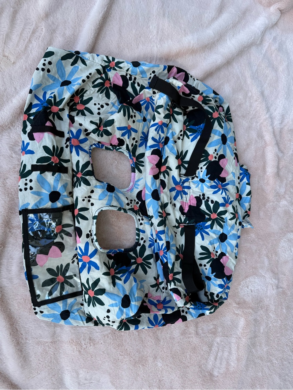 Minnie Mouse Floral Shopping Cart Cover Packable